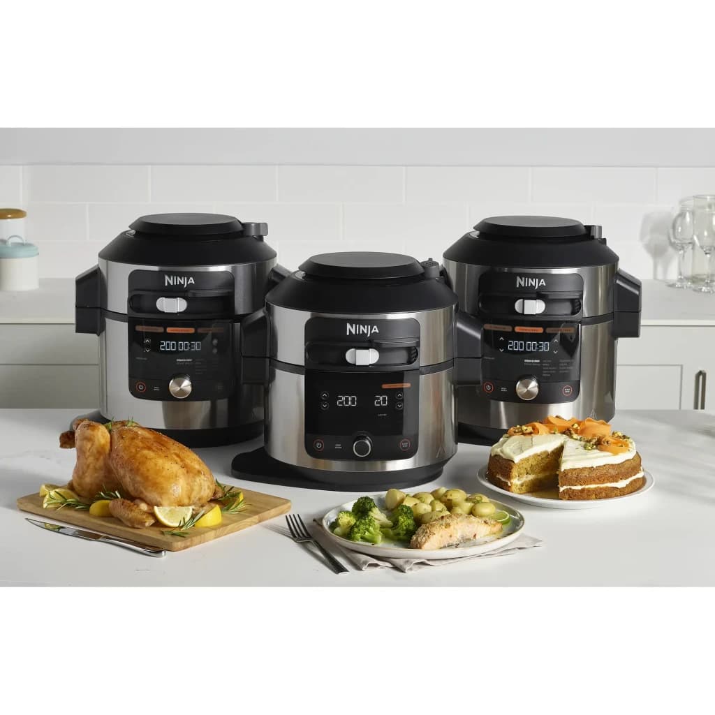 Ninja Foodi 14-in-1 SmartLid Multicooker (stainless steel/bl negro, acero inoxidable - détail 11