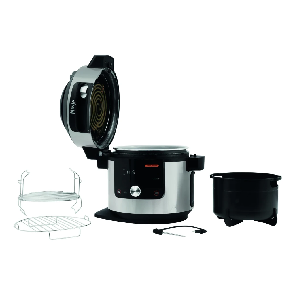 Ninja Foodi 14-in-1 SmartLid Multicooker (stainless steel/bl negro, acero inoxidable - vista principal - Ítem2