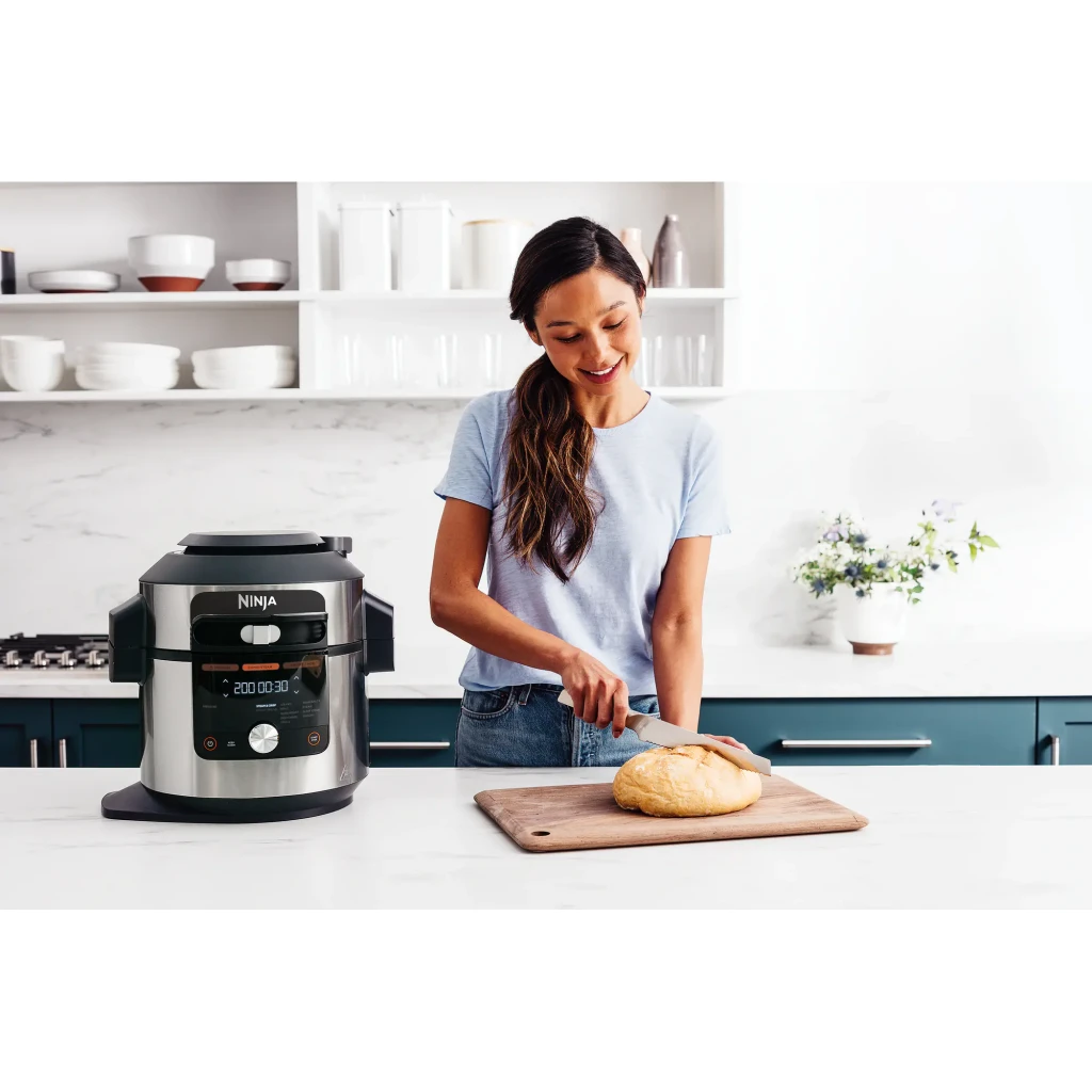 Ninja Foodi 14-in-1 SmartLid Multicooker (stainless steel/bl negro, acero inoxidable - vista principal - Ítem4