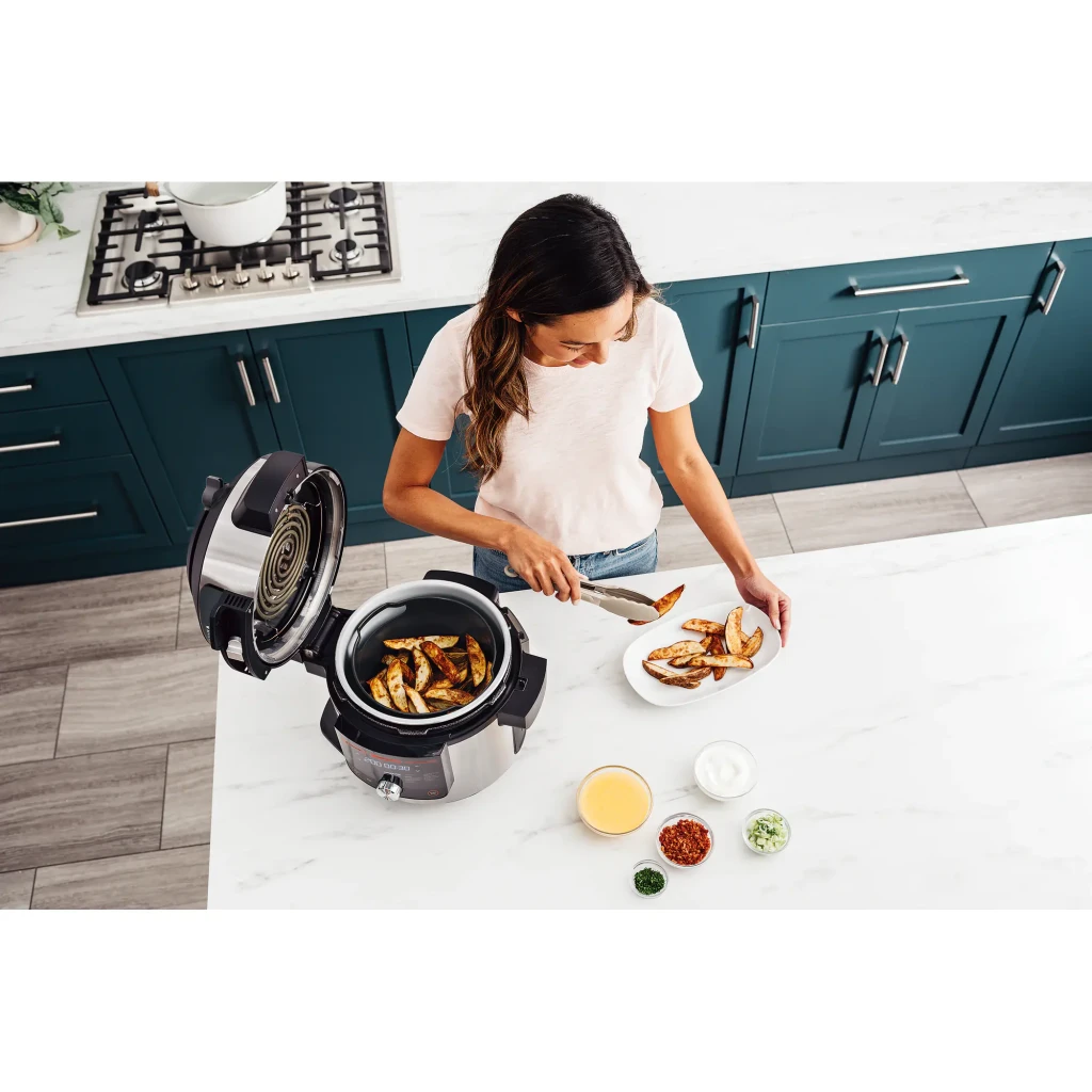 Ninja Foodi 14-in-1 SmartLid Multicooker (stainless steel/bl negro, acero inoxidable - vista principal - Ítem6