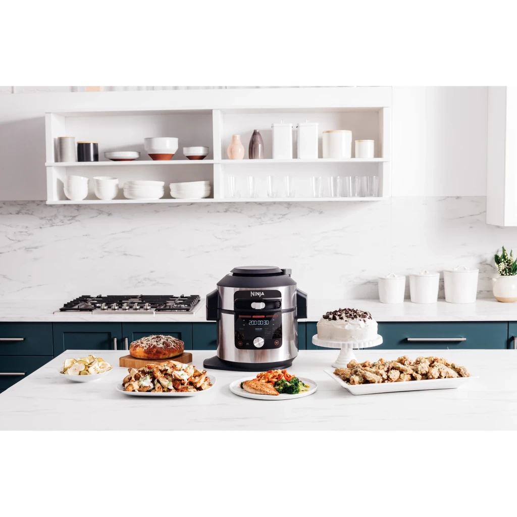 Ninja Foodi 14-in-1 SmartLid Multicooker (stainless steel/bl negro, acero inoxidable - vista principal - Ítem7