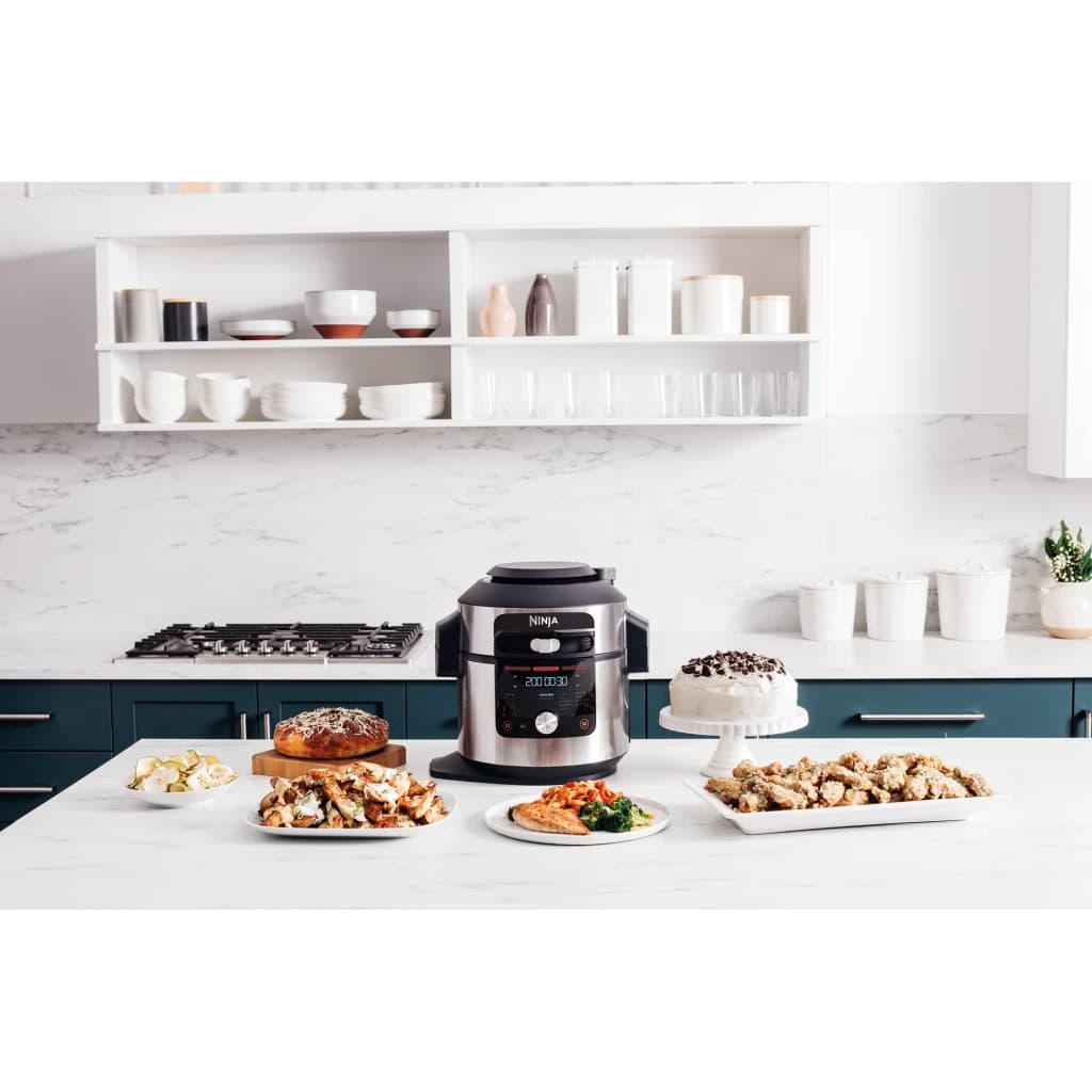 Ninja Foodi 14-in-1 SmartLid Multicooker (stainless steel/bl negro, acero inoxidable - détail 7