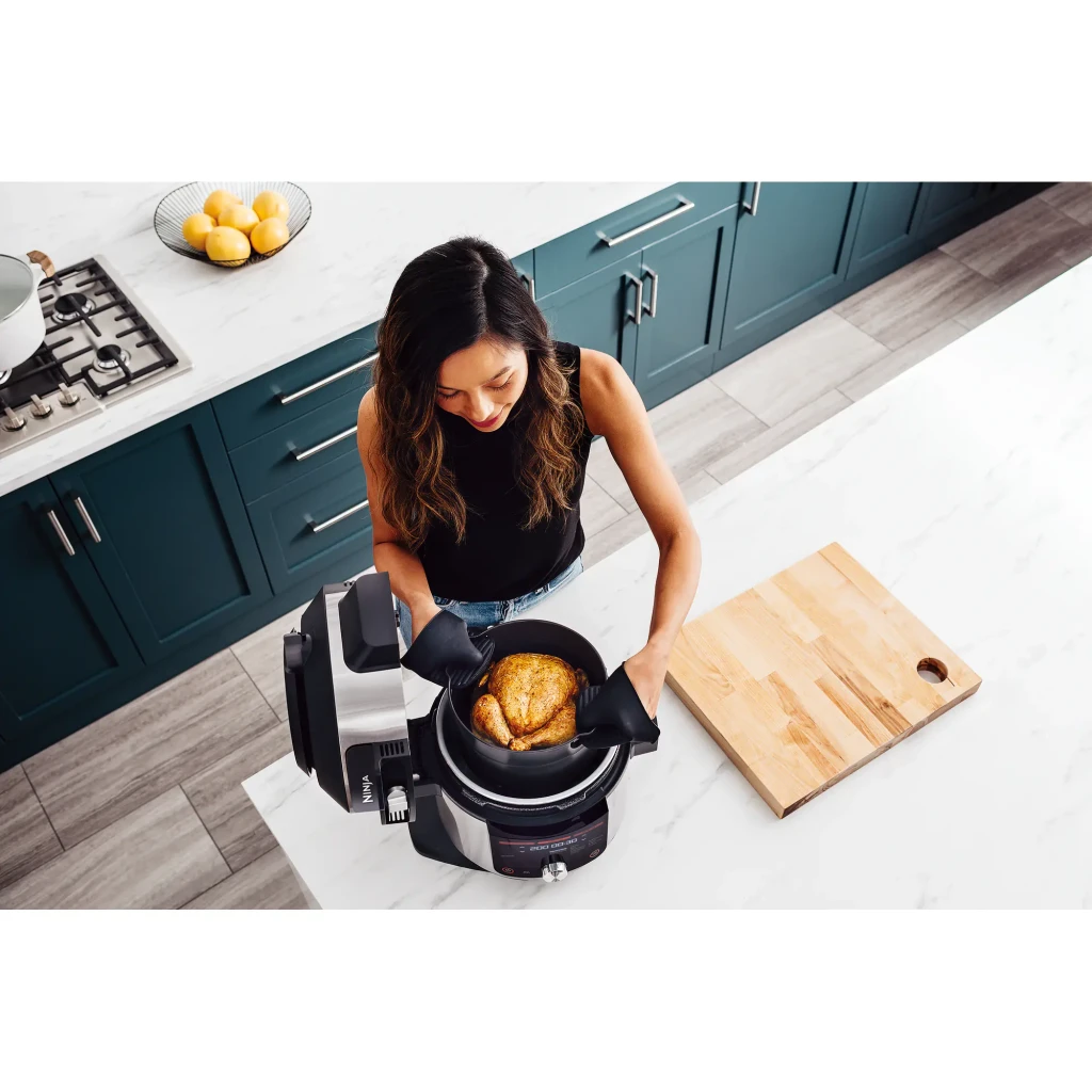 Ninja Foodi 14-in-1 SmartLid Multicooker (stainless steel/bl negro, acero inoxidable - vista principal - Ítem9