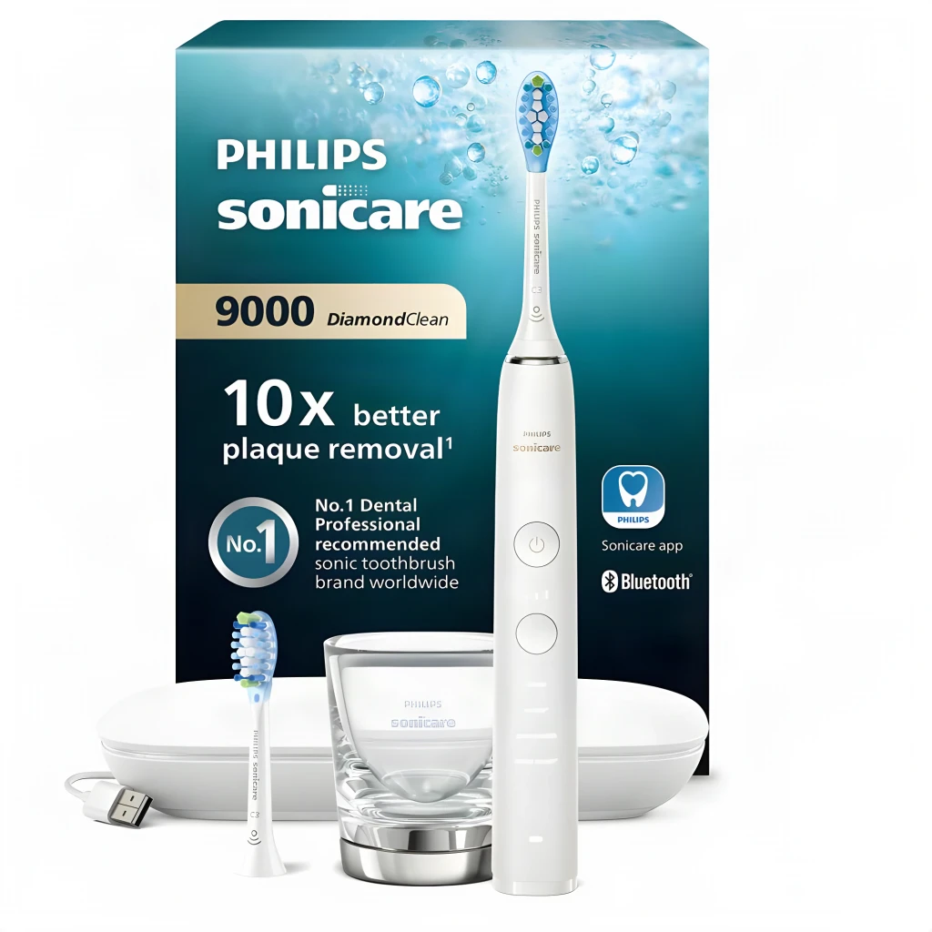 Philips Cepillo de dientes eléctrico Sonicare DiamondClean 9000 HX9913/17 branco - vista principal - Item2