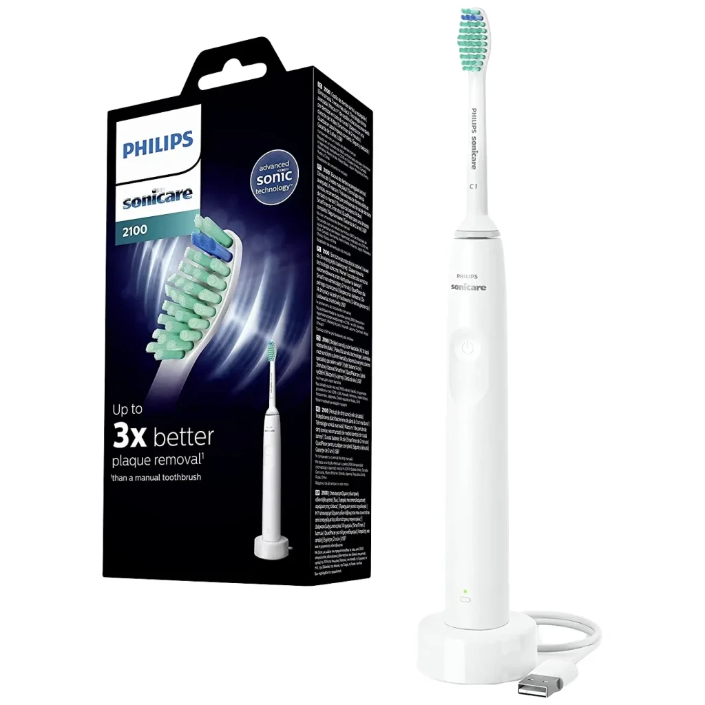 Philips Cepillo de dientes eléctrico Sonicare 1100 Series HX3641/02 gris, branco - vista principal - Item2