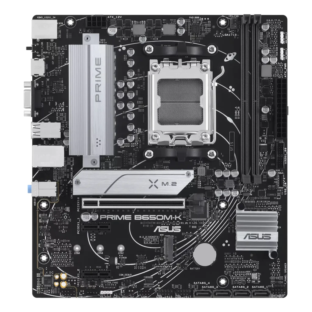 ASUS prime b650m k negro y gris - socket CPU = AM5 (AMD Ryzen 7000 Series / Zen 4) | esta placa solo