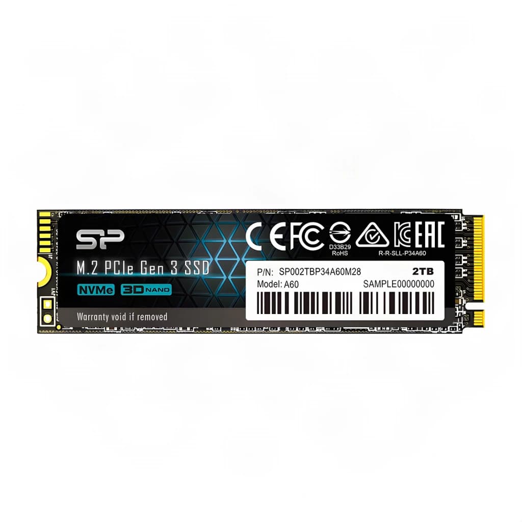 Silicon Power SSD A60 2TB M.2 NVMe Gen3 - vista principal