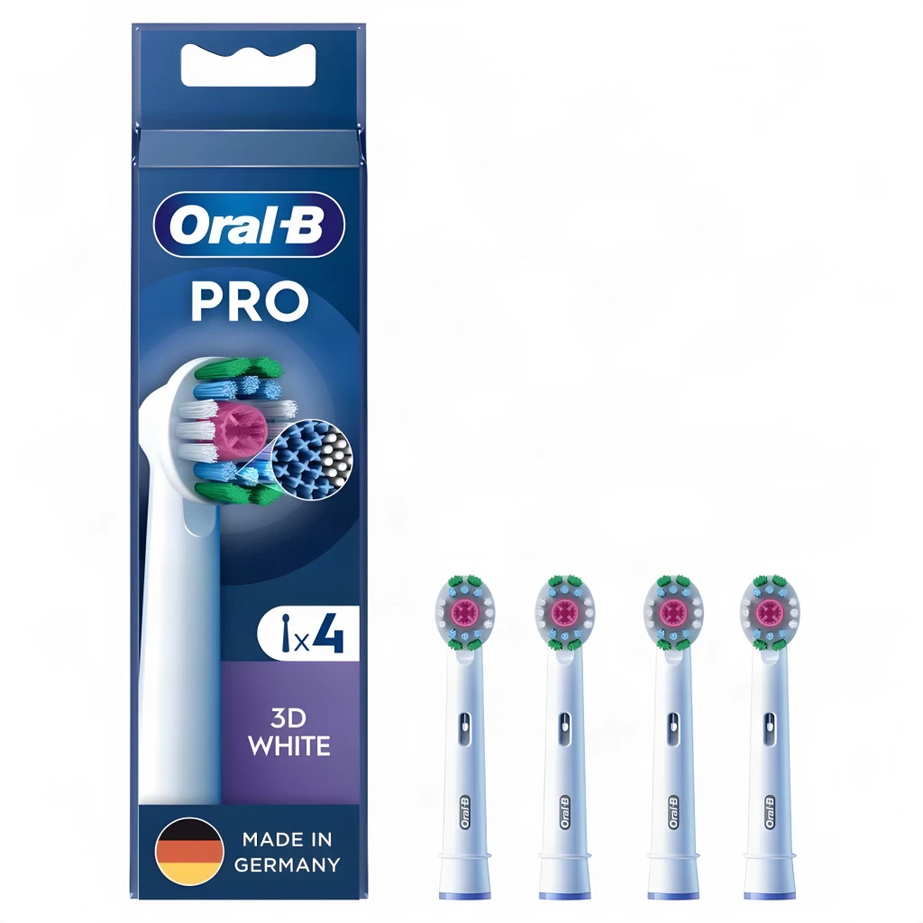Oral-B Braun 860960 blanco - número de cabezales incluidos = 4 pieza(s) | el pack de cuatro cubre