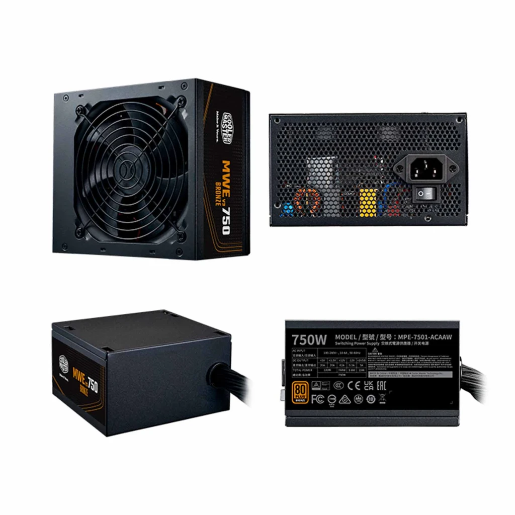 Cooler Master Fuente de alimentación MWE Bronze V2 750 W marron - détail 9