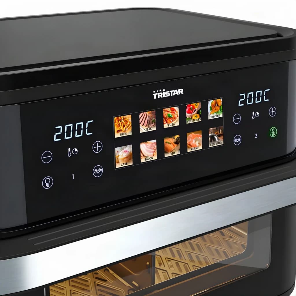 TriStar Freidora de aire FR-9078 10 L 2800 W Negro/Inox - detalhe 4