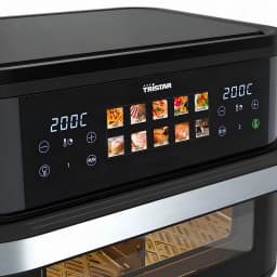 TriStar Freidora de aire FR-9078 10 L 2800 W Negro/Inox - temperatura = 80-200 °C con temporizador de hasta 60 min | rango