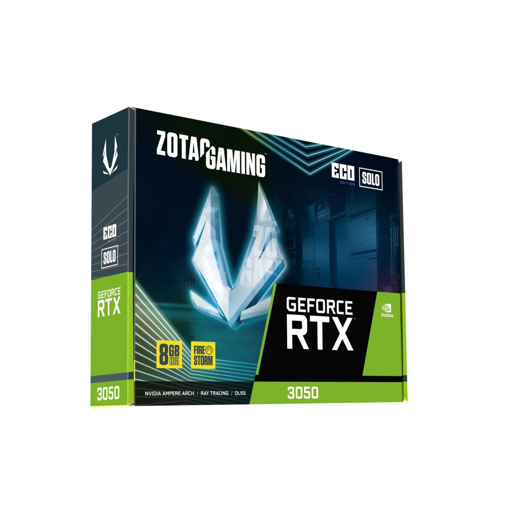 ZOTAC Tarjeta Gráfica Gaming GeForce RTX 3050 ECO 8 GB GDDR6 6gb noir - vue principale - Ítem1