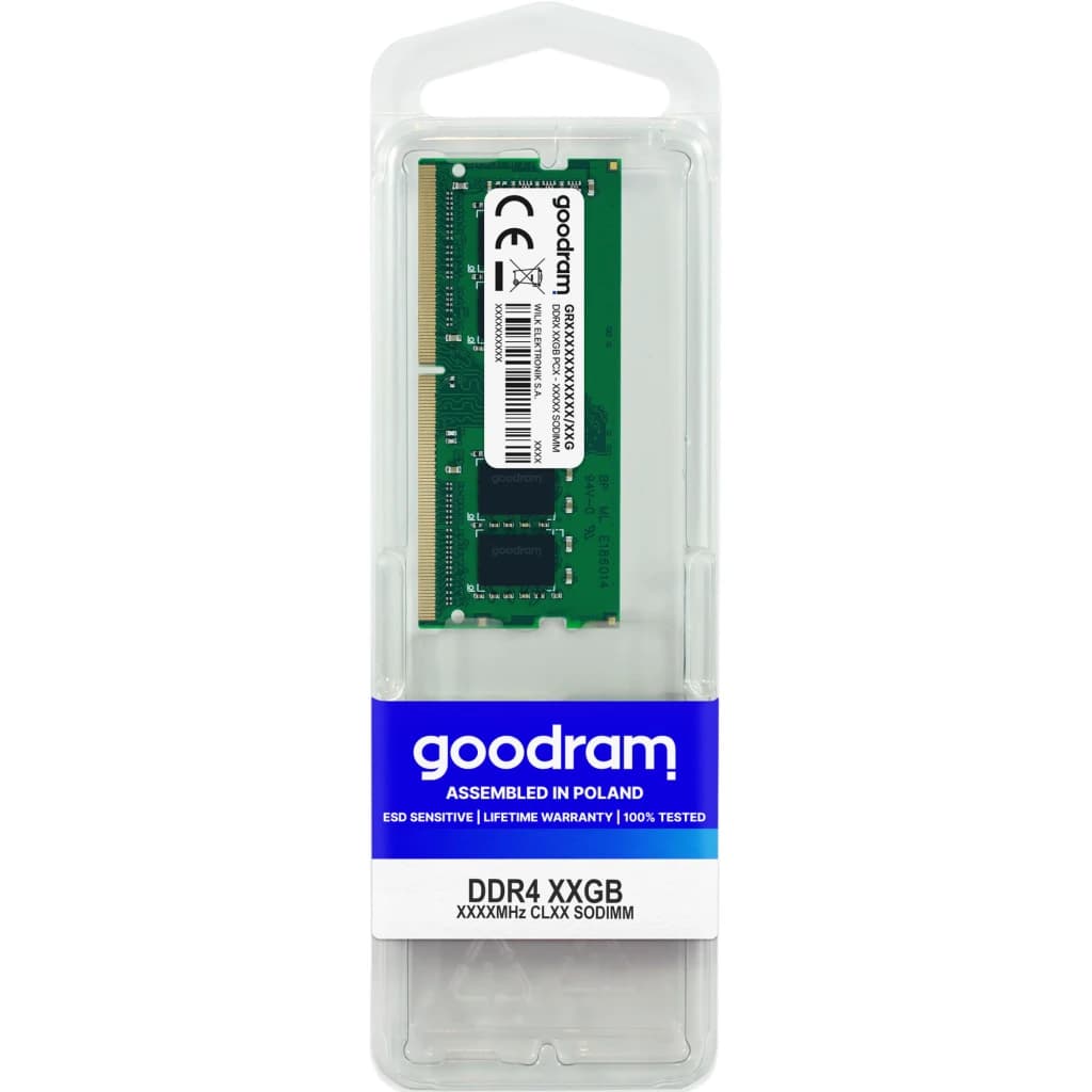 GoodRam Memoria RAM SO-DIMM DDR4 2400 MHz 8 GB CL17 vert - détail 3