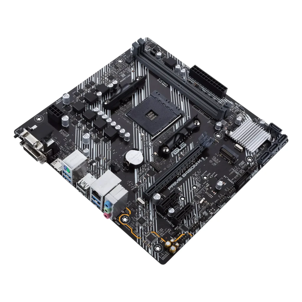 ASUS Placa base PRIME B450M-K II preto - detalhe 3