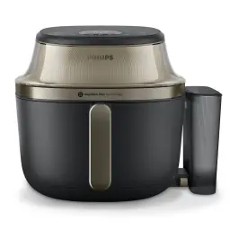 Philips airfryer serie 5000 con vapor de 7,2 l de capacidad dorado y negro - vista principal