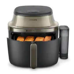 Philips airfryer serie 5000 con vapor de 7,2 l de capacidad dorado y negro - número de programas = 12 | cubre los modos más