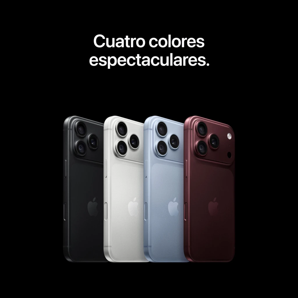 iPhone 18 Pro 256GB negro, pantalla OLED 6,3 pulgadas 120Hz. Diseño premium con triple cámara trasera y bordes curvos en acabado mate elegante.