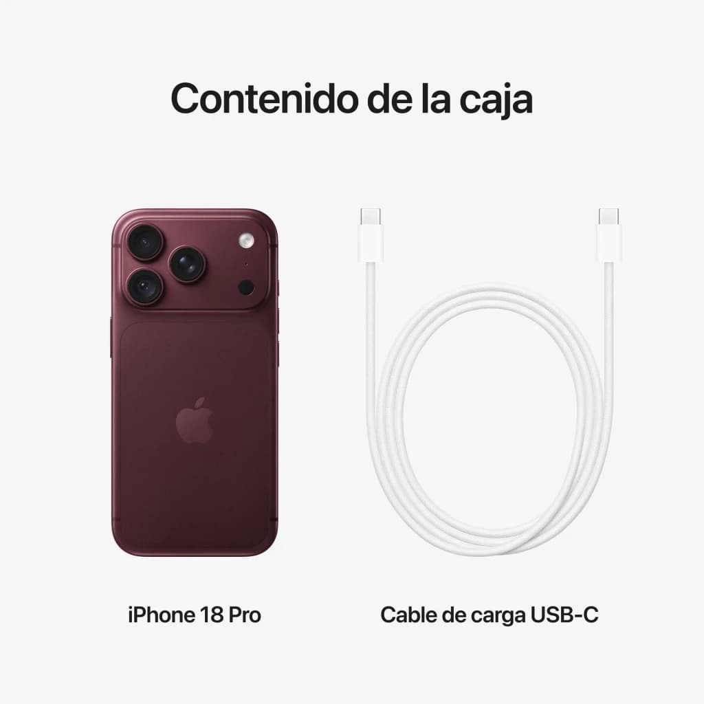 iPhone 18 Pro 256Go Glacial Blue, écran OLED 6,3 pouces 120Hz, triple capteur arrière pro, bords fins, câble USB C inclus