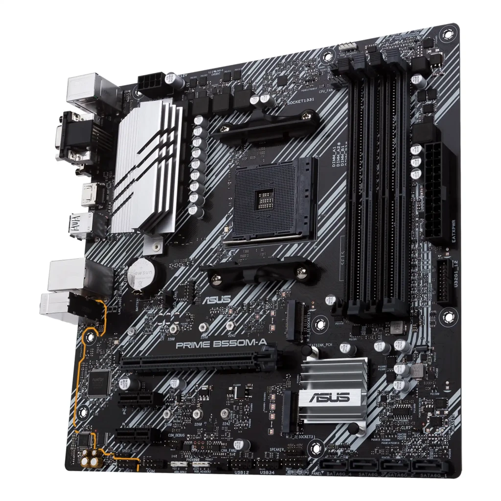 ASUS Placa base Prime B550M-A/CSM Micro-ATX AMD B550 negro, prateado - detalhe 5