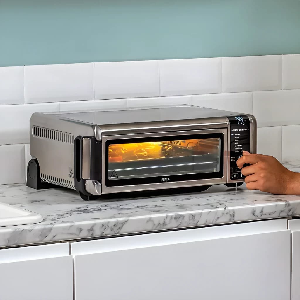 Ninja sp101 sencillo 10 l independiente 2400 w freidora de aire caliente negro, acero inoxidable para freidoras de aire 3
