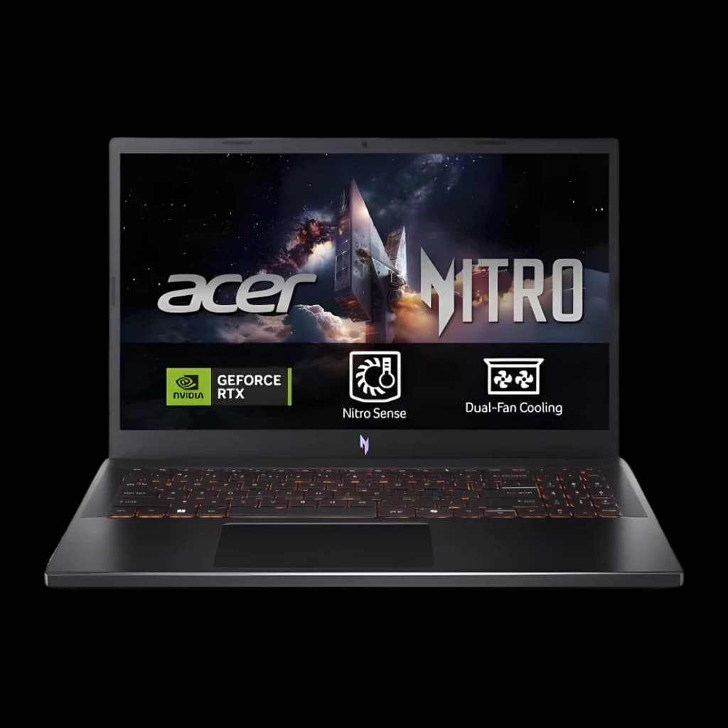 Acer Portátil nitro v 15 i7 13620h 16gb 1tb rtx 5050 8gb 15.6 fhd eshell noir obsidienne - vue principale