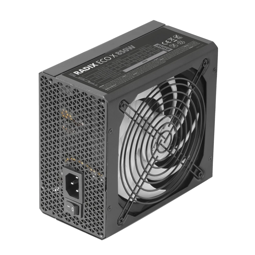 Tacens Fuente de alimentación Radix Eco X 850 ATX 850W Negro - detalhe