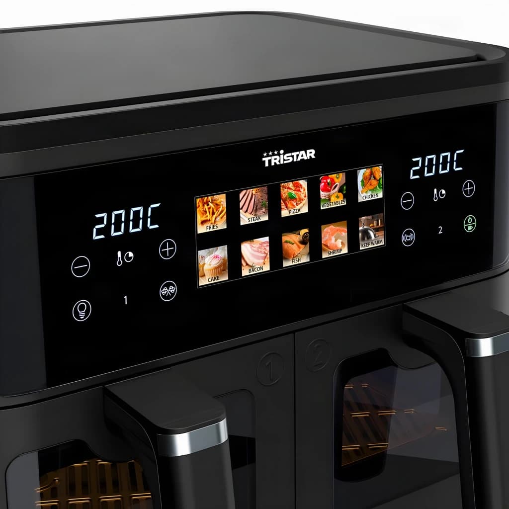 Tristar Freidora de aire FR-9075 Doble 9 L 2500 W Negro - detalhe 5