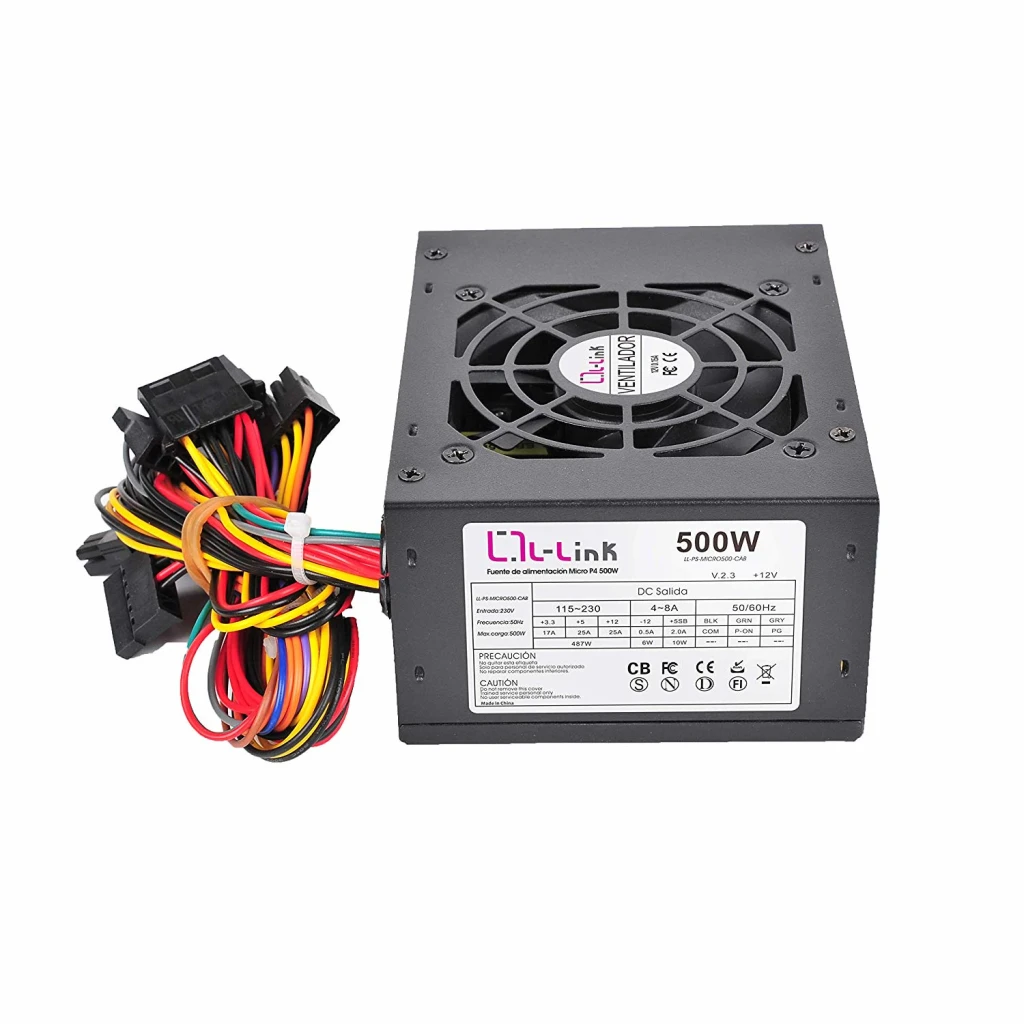 L-Link l link fuente de alimentacion 500w sfx micro atx preto - detalhe