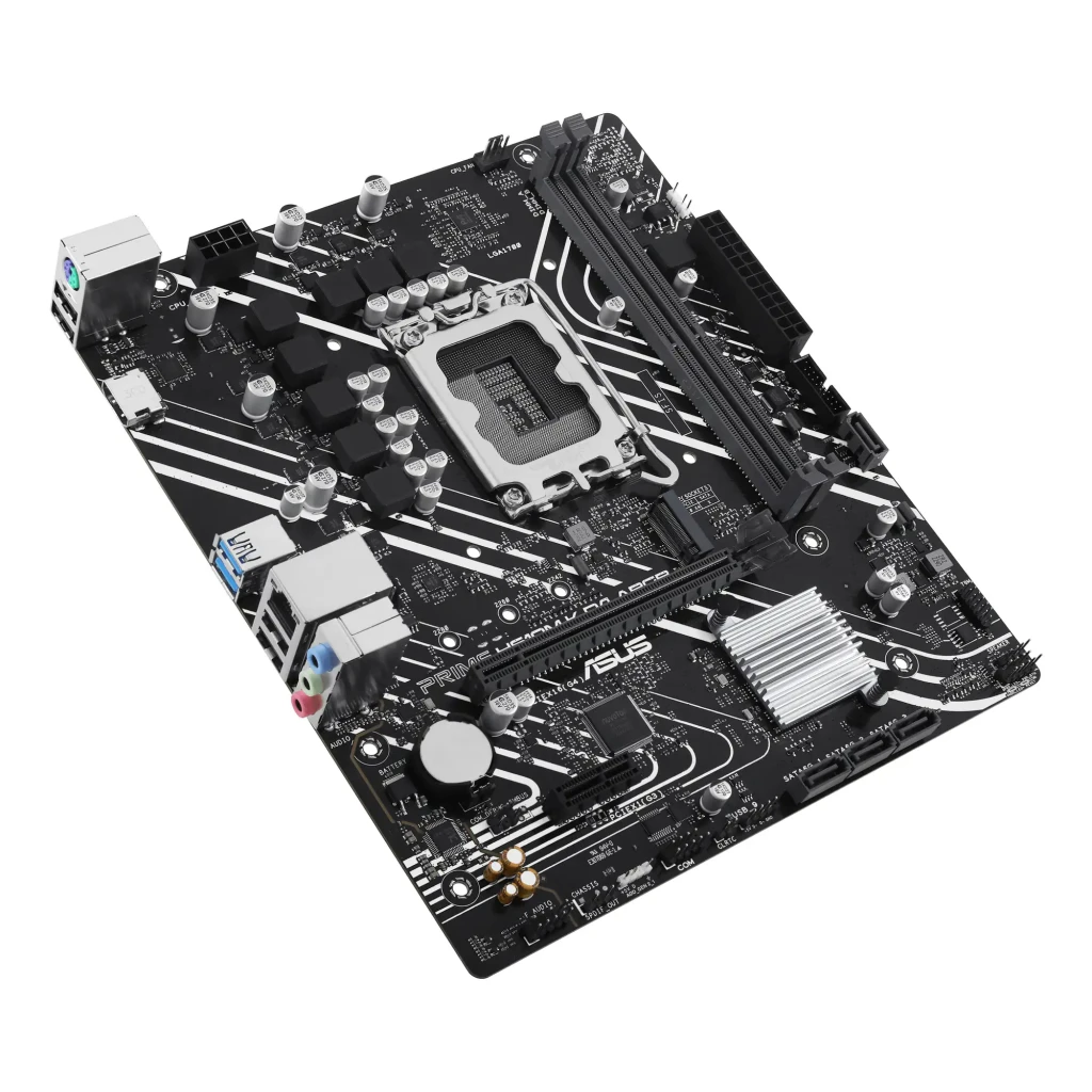 ASUS Placa Base PRIME H610M-K ARGB H610 LGA 1700 DDR5 Micro ATX RGB - almacenamiento = 1 ranura M.2 PCIe 3.0 + 4 puertos SATA