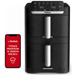 Tefal Freidora de aire EY7568 Easy Fry Crispy negro - funciones disponibles = freír, asar, parrilla, vapor, mantener