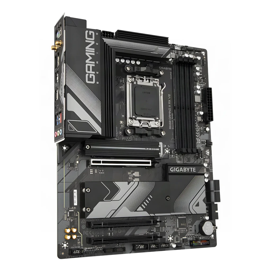 Gigabyte Placa base B650 Gaming X AX V2 negro - tipo de memoria = DDR5-SDRAM, 4 ranuras DIMM, doble canal, hasta 8000