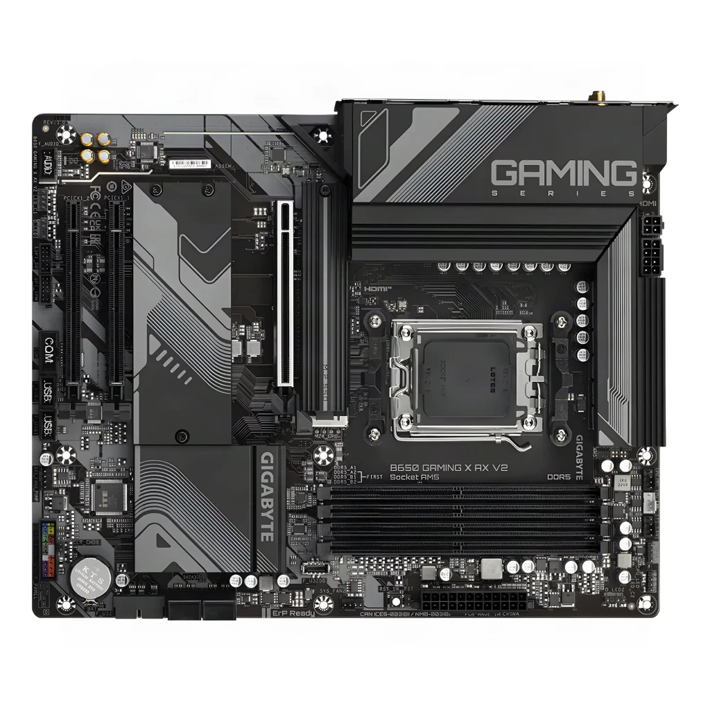 Gigabyte Placa base B650 Gaming X AX V2 negro - ranuras M.2 = 3 (1x PCIe 5.0 x4 + 2x PCIe 4.0 x4), hasta tamaño 25110