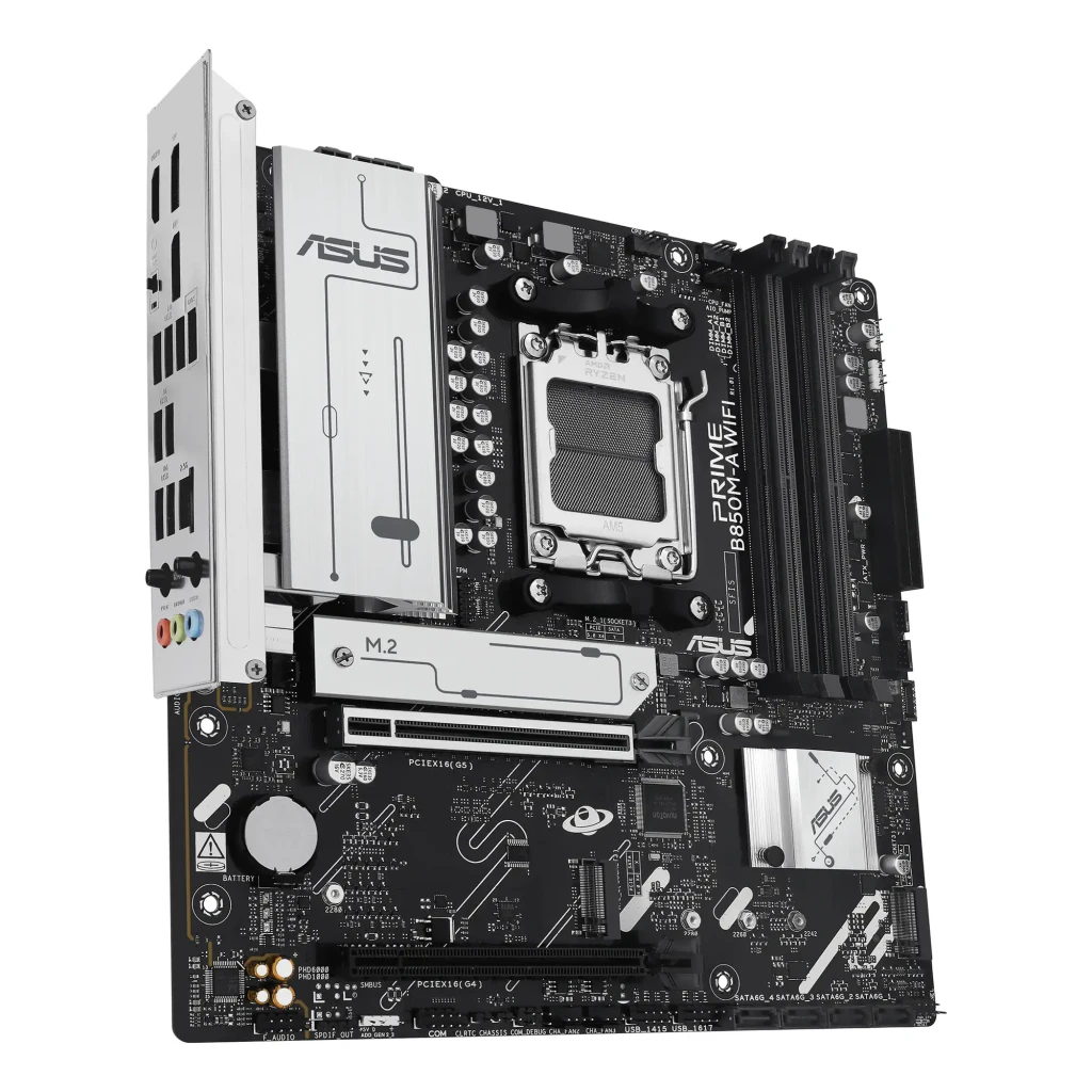 ASUS Placa base PRIME B850M-A WIFI Socket AM5 Micro-ATX DDR5 negro - número de ranuras de memoria = 4 ranuras DDR5 DIMM