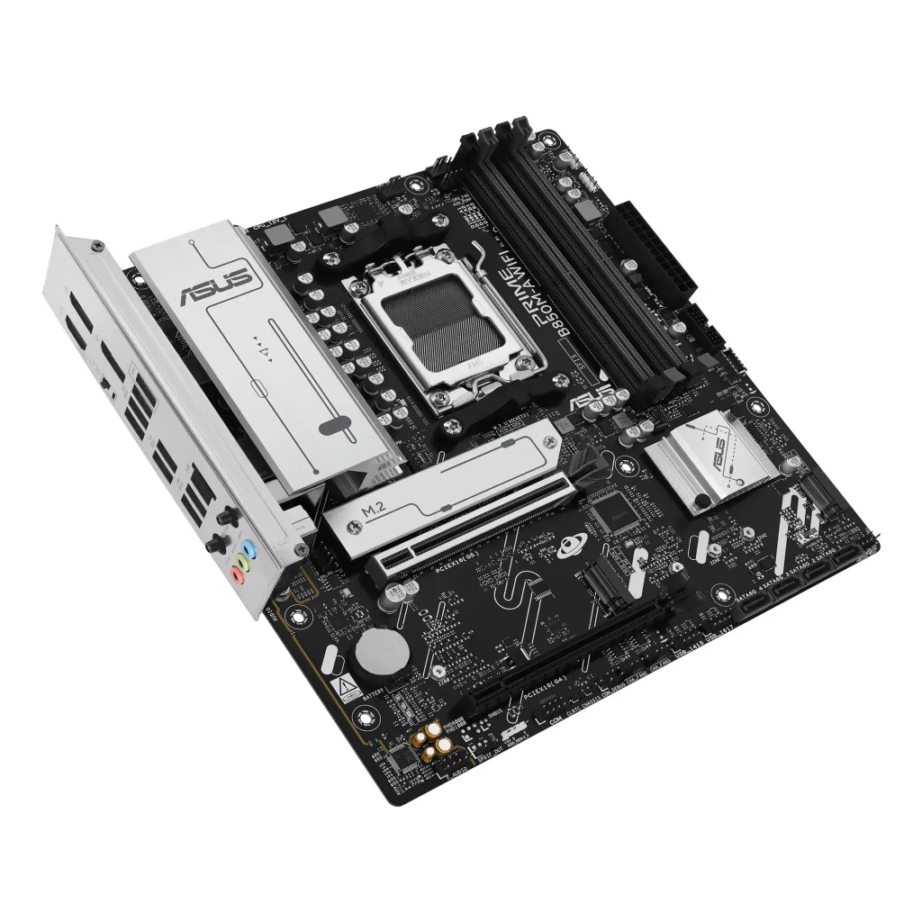 ASUS Placa base PRIME B850M-A WIFI Socket AM5 Micro-ATX DDR5 negro - conectividad inalámbrica = Wi-Fi 6E + Bluetooth 5.3