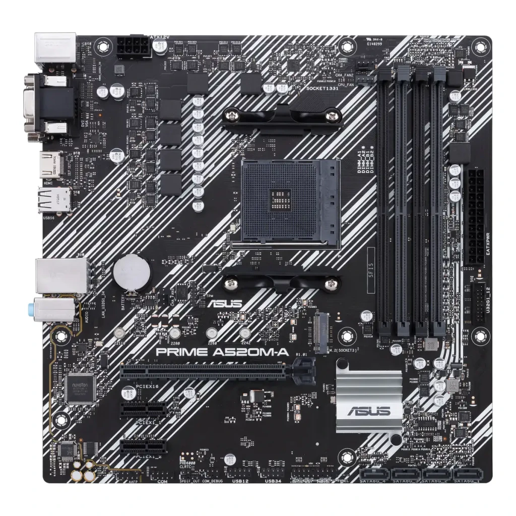 ASUS Placa base Prime A520M-A II/CSM AMD A520 Socket AM4 negro y gris - socket de procesador = AMD Socket AM4 | determina qué