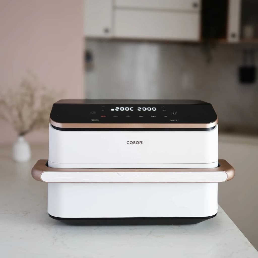 Cosori Freidora de Aire Twinfry Dual Blaze Compact branco - detalhe 4