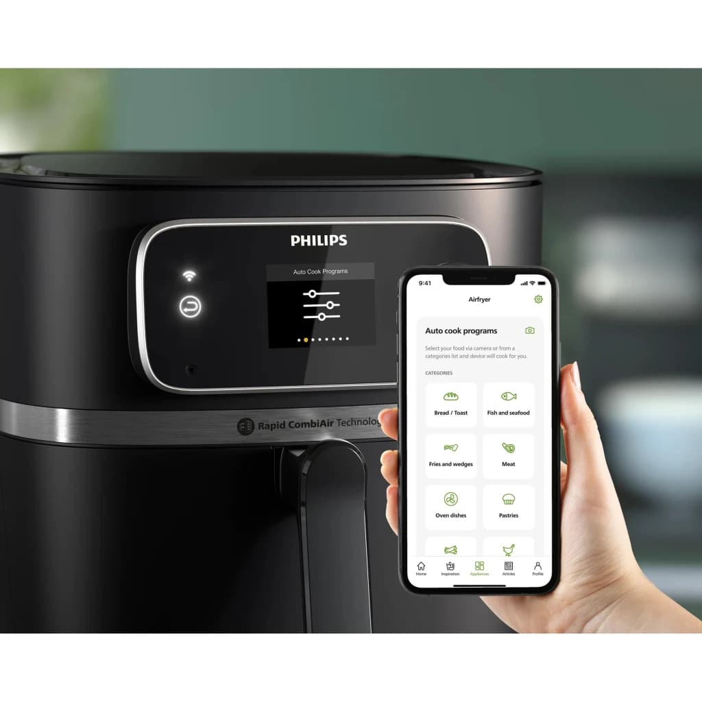 Philips Freidora de aire Airfryer Combi XXL HD9880/90 8.3L 2200W preto - detalhe 6