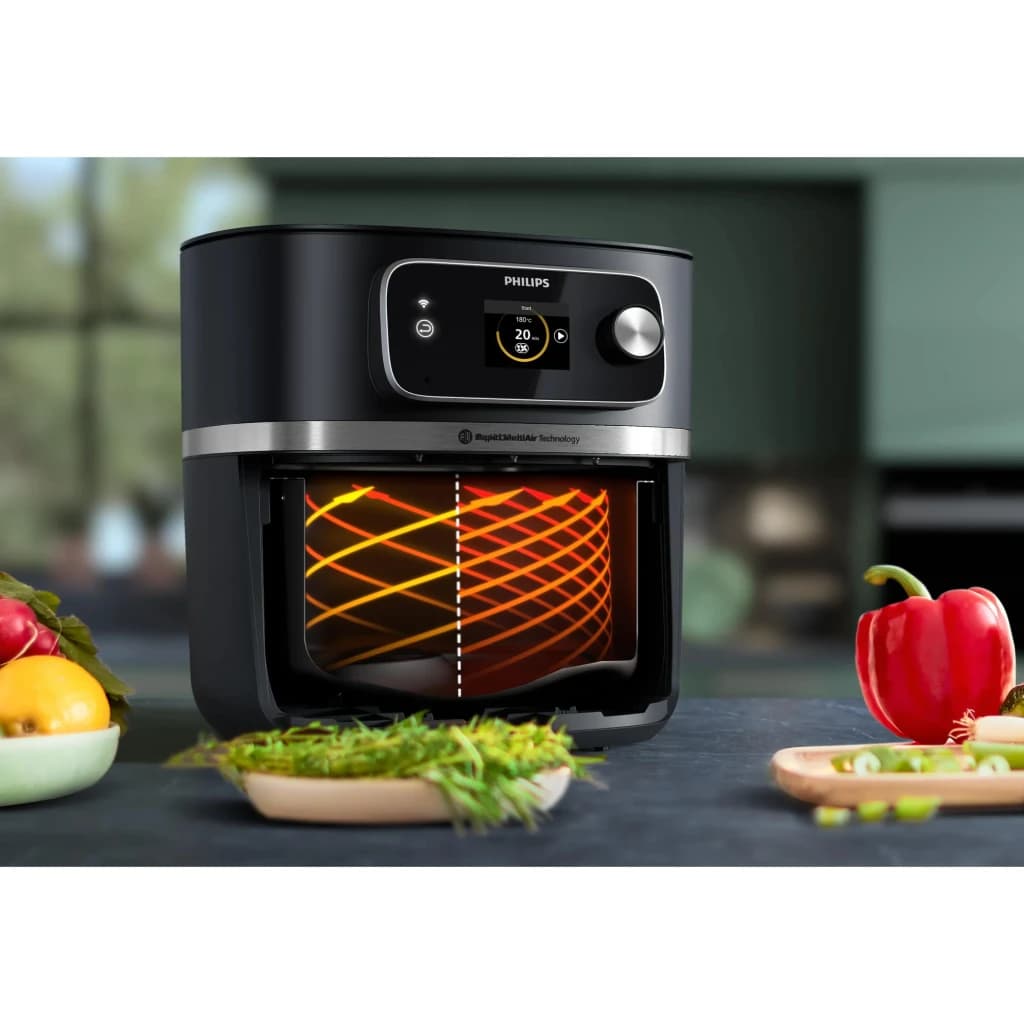 Philips Freidora de aire Airfryer Combi XXL HD9880/90 8.3L 2200W preto - detalhe 2