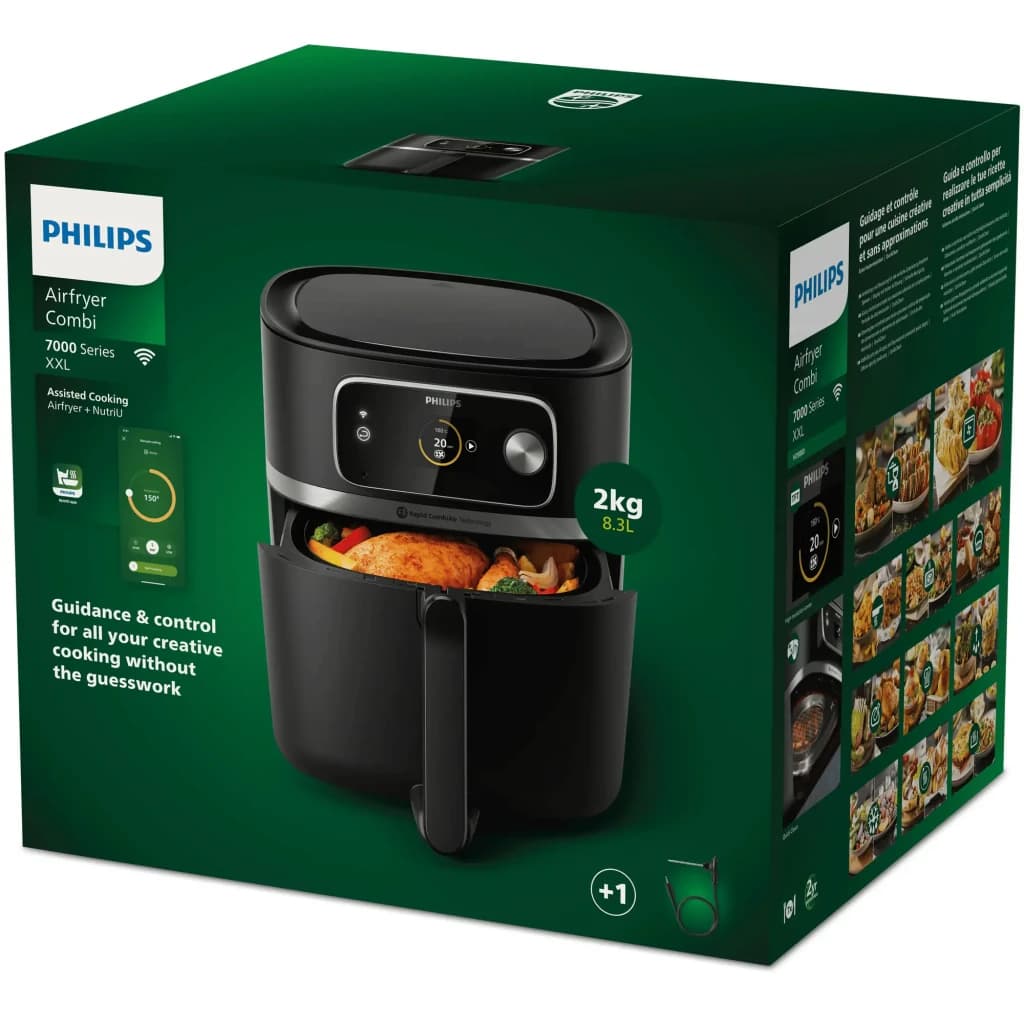 Philips Freidora de aire Airfryer Combi XXL HD9880/90 8.3L 2200W preto - detalhe 5