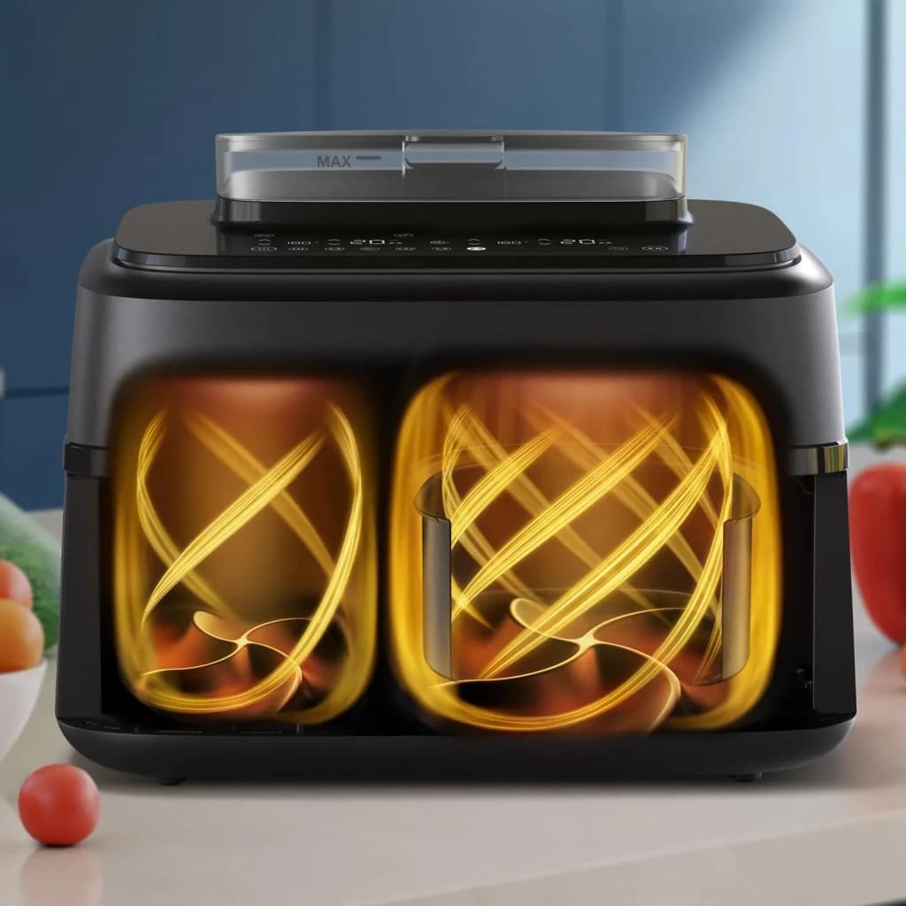 Philips Freidora de aire 5000 Series NA551/00 Doble 9 L 2750 W Negro/Plata - detalhe 3
