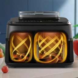 Philips Freidora de aire 5000 Series NA551/00 Doble 9 L 2750 W Negro/Plata - detalhe 3