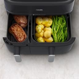 Philips Freidora de aire 5000 Series NA551/00 Doble 9 L 2750 W Negro/Plata - detalhe 2