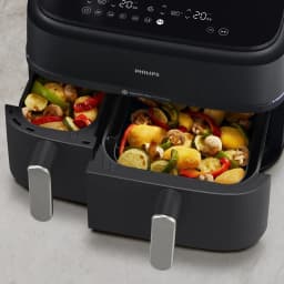 Philips Freidora de aire 5000 Series NA551/00 Doble 9 L 2750 W Negro/Plata - detalhe 5