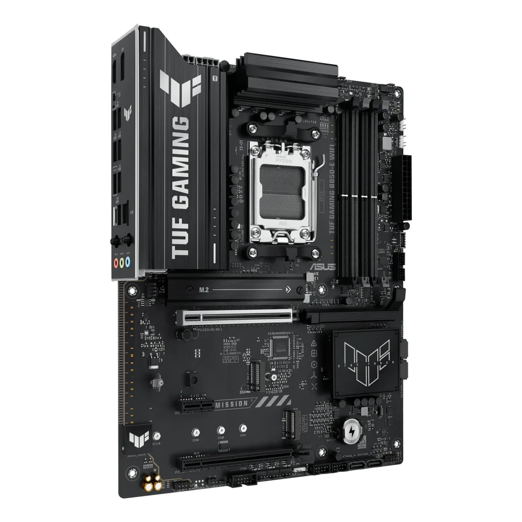 ASUS Placa base TUF Gaming B850-E WiFi negro - tipo de memoria RAM = DDR5-SDRAM, 4 ranuras DIMM, hasta 256 GB, hasta