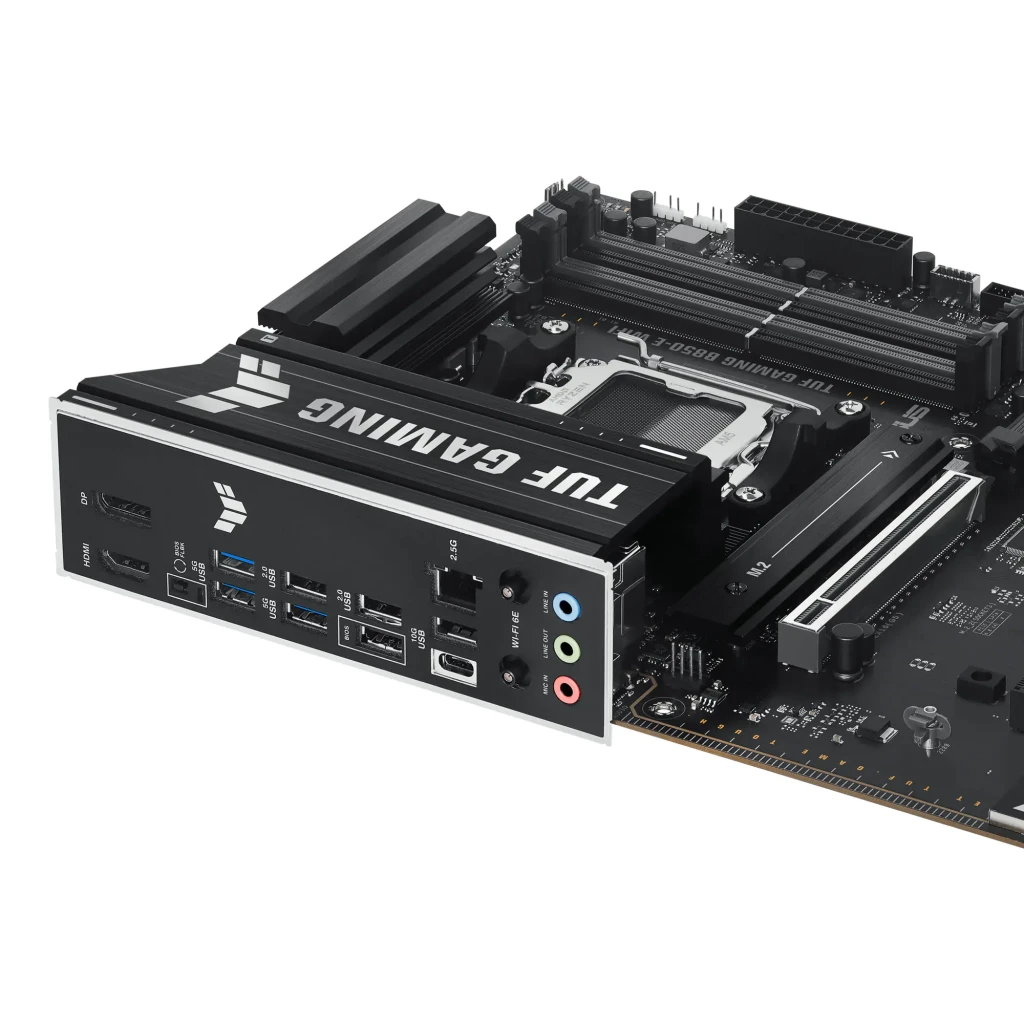 ASUS Placa base TUF Gaming B850-E WiFi negro - factor de forma = ATX (305 × 244 mm) | requiere una caja ATX o