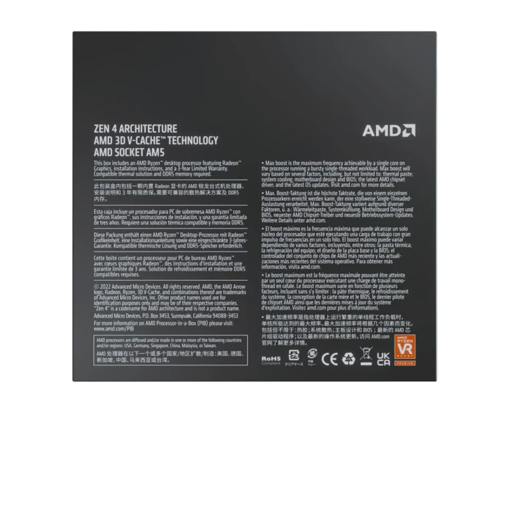 AMD Procesador Ryzen 7 7700X3D - vista principal - Item3