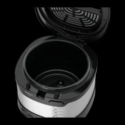 Tefal Freidora Uno FF215D Acero inoxidable/Negro - ventana de visión + apertura automática de tapa | puedes ver el estado