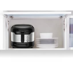Tefal Freidora Uno FF215D Acero inoxidable/Negro - cesta y cubeta con capa antiadherente + sistema de drenaje | facilita