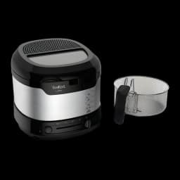 Tefal Freidora Uno FF215D Acero inoxidable/Negro - potencia = 1600 W | calienta el aceite con rapidez y lo recupera tras