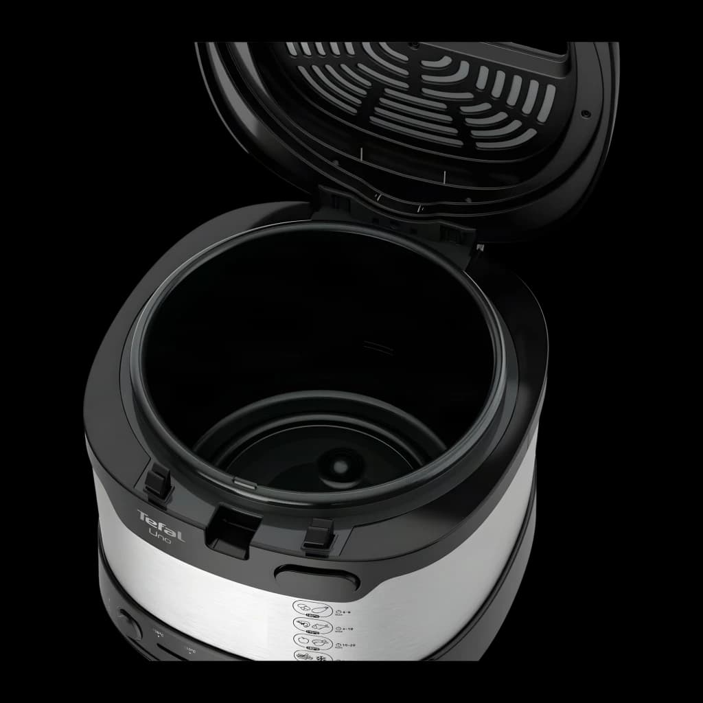 Tefal Freidora Uno FF215D Acero inoxidable/Negro - capacidad = 1,8 L / 1 kg de fritura | suficiente para unas cuatro